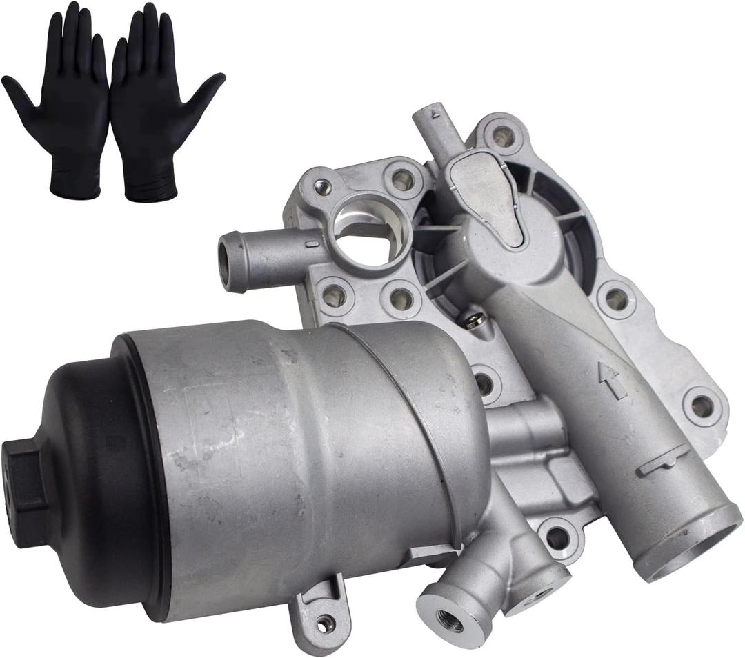 Upgrade Aluminium Oil Filter Housing Assembly compatible with Porsche Audi Q7 A6 A7 A8 Q5 Q7 3.0L TDI