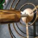 Modern Mini Crystal Chandelier, 3-Tier Raindrops Design Small Chandelier Light Fixture, Flush Mount Ceiling Light Fixture for Bedroom, Hallway, Living Room - E26 Base, Chandelier for Bedroom (Gold)