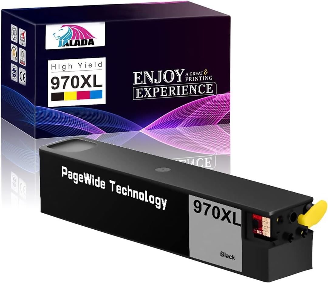 970XL Black Compatible Ink Cartridge Replacement for HP 970 970 XL Ink Cartridge,Work for HP Officejet Pro X576dw X451dn X451dw X476dw X476dn X551dw Printers (1 Black)