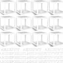 12 Pcs Transparent Wedding Balloon Boxes with 99 Letters, White Balloon Box for Baby Shower Gender Reveal Grad Birthday Party Bridal Wedding Christmas Anniversary Valentines Backdrop Decoration