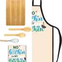 Xmeden Kitchen Apron for Mom, Apron Gifts for Women Husband Wife Friends, Kitchen Chef Aprons with 2 Pockets