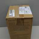 Amazon Basics Ceramic Space Heater, Portable Indoor Heating Solution, With Overheat and Tip-Over Protection, Thermostat, Non-Oscillating, 1500W, 7.52"D x 6.34"W x 9.45"H, Silver