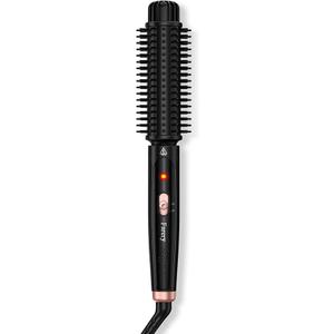 Farery 1.5 Inch Curling Iron Brush, Heated Round Brush for Loose Bouncy Curls, Hot Brush with AntiScald Hard Bristles, Dual Voltage Travel Hair Tool with 360° Swivel Cord, 410°F Fast Heat, 1-1/2 Inch