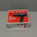 REVLON Travel Hair Dryer | Salon-Style Blowouts, Lightweight Design, 1875 Watts for Fast Drying with 2 Heat & Speed Settings for Drying and Styling Flexibility (Black)