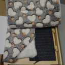 Guinea Pig HideoutNatural Wood Removable Guinea Pig Bed, Small Animal Habitat with Hanging Hammock/Staircase/Cushion, Suitable for Small Animals to Hide, Rest, Play