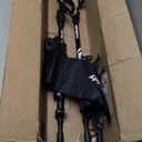 TrailBuddy Trekking Poles - Lightweight, Collapsible Hiking Poles for Snowshoe & Backpacking Gear - Pair of 2 Walking Sticks for Hiking, 7075 Aluminum with Cork Grip (Black Raven)
