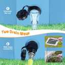 Dog Pool for Large Dogs, Kiddie Pool Hard Plastic, Dog Bathtub Portable, Foldable Pool for Dogs Slip-Resistant (Blue, L-47"x12")