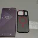 Magnetic 3 in 1 for iPhone 17 Pro Max Case, [OmniDirectional Protection] with 1x Screen Protector + 1x Camera Cover, [Seamless Work with Magsafe] Protective Silm Matte Case for iPhone 17 Pro Max Red