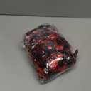 Shappy 2 Color Mini Pom Poms Hair Ropes for Football Cheerleading 4 Inch Ponytail Holder for Team Spirit Sports Dance Cheer (Black Red)