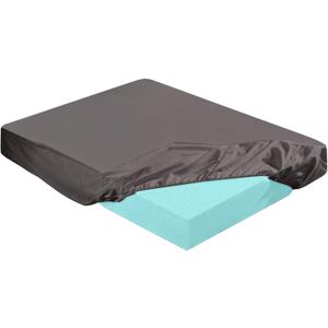 2-3 Inch Mattress Topper Cover (Only Cover) Memory Foam Protector Microfiber Memory Foam for Latex Mattress Topper Gel RV(King 80 x 78 Inch,Dark Gray)