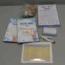 Funnymoom 426 Pcs Blue Theme Bear Baby Shower Decorations Games Set-8 Games Includes Bearly Wait Baby Shower Decorations Bingo Prediction and Advice How Big is Mommy's Belly Don't Say The Words