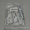 4Pcs Interlocking Sofa Connector Bracket,Furniture Assemble Fixing Joint Connectors Bands Flush Mount Hanger,Taper 4.72"/120mm Silver