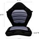 BKC PS277 Ultra Thick Pro Deluxe Memory Foam Kayak Seat for Comfort and Ergo-Fit Lumbar Support