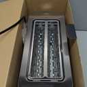 Mueller UltraToast Full Stainless Steel Toaster 4 Slice, Long Extra-Wide Slots for Bagels and Waffles, 6 Browning Levels, LED Display, Cancel/Defrost/Reheat Functions & Removable Tray, Kitchen Gadgets