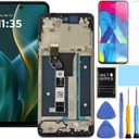 for Motorola G 5G [2025 Version] Screen Replacement for Moto G 5G 2025 Screen Replacement Kit with Frame XT2513V XT2513-1 XT2513-2 LCD Display digitizer Touch Screen Assembly 6.6 inch