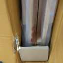 Amazon Basics Classic Foldable TV Dinner Tray Table with Storage Rack, 14.6 L x 19 W x 26 H inch, Natutral, 4-Pack