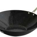 Nordic Ware Basalt Aluminized Steel Spun Wok, 14-Inch, Ceramic Coating