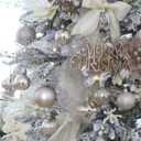 Sea Team 21-Pack Christmas Ball Ornaments with Strings, 80mm/3.15-Inch Large Size Baubles, Shatterproof Plastic Christmas Bulbs, Hanging Decorations for Xmas Tree, Holiday, Wedding, Party, Champagne