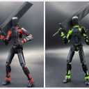 T13 New Action Figure Set (Assembly Completed), 3D Printed Multi-Jointed Movable Titan 13 Dummy Lucky 13 Mobile Robot, Nova 13 Action Figures Desktop Decorations for Game Lovers Toy (Black Red Green)