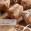 JARLINK Honeycomb Packing Paper, 15 * 400' Packing Wrap for Packing/Shipping/Moving, Recyclable Honeycomb Cushioning Wrap Roll, Moving & Gifts Wrapping Paper With 30 Fragile Sticker Labels