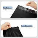 KKBESTPACK 200 Pcs 12x15.5 Poly Mailer Envelopes Shipping Bags Self Adhesive Waterproof Bags (Black), 12 x 15.5