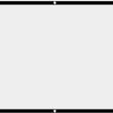 Projector Screen, White Projector Screen, 16:9 No Crease Home Theater Foldable Projection Screen 100"