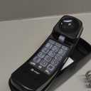 AT&T TRIMLINE 213-11 Corded Phone with Extra Big Buttons - Senior Friendly Landline Phone, Visual Ringer, Lighted Keypad, Wall Mount, No AC Power Needed, Black