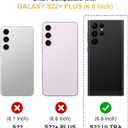 Compatible for Samsung Galaxy S22 Ultra Case [Compatible with Magsafe] 360 Rotatable Ring Stand Magnetic Military Grade Clear Case for Samsung S22 Ultra 6.8 Inch Black