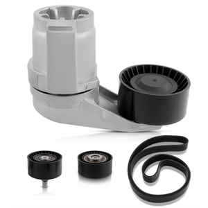 BMW 11287589365 4Pcs Serpentine Belt & Tensioner Kit w/ Pulley 530i 540i X5 X6