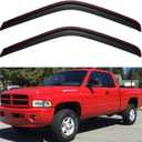 in-Channel Window Visors Rain Guards for 1994-2001 Dodge Ram 1500, Window Wind Deflectors Vent Shades for 94-02 Ram 2500 3500