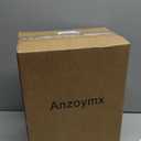 Anzoymx Stainless Steel Bathroom Trash Cans 1.8 Gallons Small Garbage Can with Pop up Lid, Dog Proof Narrow Wastebasket, Slim Waterproof Litter Trash Bins Set for Bedroom, Toilet, Office (White)