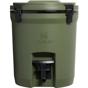Stanley Adventure Fast Flow Water Jug 2 Gallon | Leakproof Ice Water Dispenser | Insulated Beverage Cooler | Easy Pour Spigot and Latched Foam Lid | BPA-Free (Dried Pine)