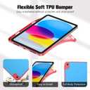 ProCase for iPad (A16) 11th Gen 11 inch 2025/10th Generation 10.9 inch 2022 Case with Pencil Holder, Full Camera Protection Slim Case with Soft TPU Back Cover -Redblue