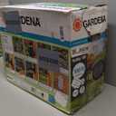 GARDENA 20505, 100' Retractable Garden Hose Reel with US Hose Threads - 100' x 1/2" hose, Automatic Retraction & Length Lock for Easy Watering. Heavy Duty Swivel Bracket 180, Includes Nozzle.