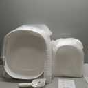 MS!MAKE SURE Cat Litter Box, Large Covered Hidden Dog Proof Closed Modern Cat Litter Box Furniture with Scoop, for Odor Control and Less Tracking, Easy to Clean,26.7"x19.6"19.6", Snow White