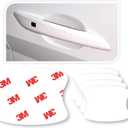 3M 5pcs Car Door Handle Cup Protector/Sticker/Guard, 3M PPF(Paint Protection Film), Clear(Transparent), Anti Scratch, Universal Fit for Most Cars (Clear/5pcs)