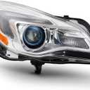 ACANII - For Replacement 2014-2017 Buick Regal Halogen Model Projector Headlight Headlamp Right Passenger Side