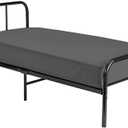 Cot Fitted Sheet 25 x 75, 100% Egyptian Cotton, 1 PC Cot Size Bottom Sheet Only, Perfect for Narrow Twin, Camp Bunk, Army Cots, Trifold Mattress, Camping Cot, Guest Bed Replacement(Dark Grey)
