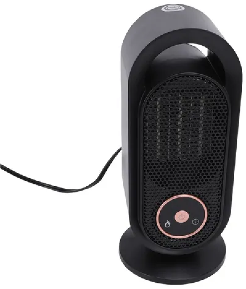 Small High Power Black Portable Space Heater