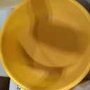 2.6 Gallon Extra Large Mixing Bowl with Lid 11 Quart,Yellow, 13.39 x 6.3 inch