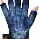highco Compression Hand LCE Pack Glove for Arthritis Pain Relief Adjustable Wrist Strap LCE Pack Wrap for Hand and Fingers (Navy Blue, Large)