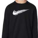 Nike Boys' Dri-FIT Multi Long Sleeve Top (Large, Black/White)