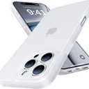 Shockproof for iPhone 16 Pro Max Case, [Camera Protection] [Military-Grade Drop Protection] Protective Anti-Yellow Slim Translucent Skin-Friendly for iPhone 16 Pro Max Phone Case, White