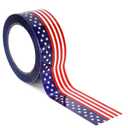 Whaline Patriotic Packing Tapes 4th of July American Flag Printed Tape Waterproof Independence Day Shipping Tape for Small Business Gifts DIY Crafts Box Cartons Decor