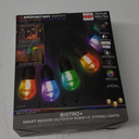 Monster Smart 40ft Bistro+ Patio String Light, Unique Multi-Color/LED Lighting, Indoor/Outdoor, Waterproof, Customizable Via Downloadable App, Compatible with Alexa/Google Assistant/Siri