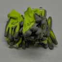 Vgo... 10-Pairs Safety Work Gloves, Gardening Gloves, Polyurethane Coated, Dipping Gloves, Latex Free (Size S, Yellow, PU2103)