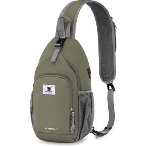 SKYSPER Sling Bag RFID Crossbody Sling Backpack Cross Body Shoulder Bag Travel Hiking Daypack for Women Men (Light Taupe)