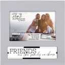 Malden International Designs 4x6 Friends FlipIt Expressions Gray Picture Frame