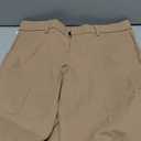 Plaid&Plain Men's Dress Pants Slim Fit Stretch Khaki Pants Wrinkle Free 8802 Khaki 32x30