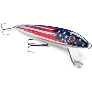 Rapala Giant Lure US Flag Collectible Display Fishing Lure Decor for Man Caves Offices and Tackle Shops, Large